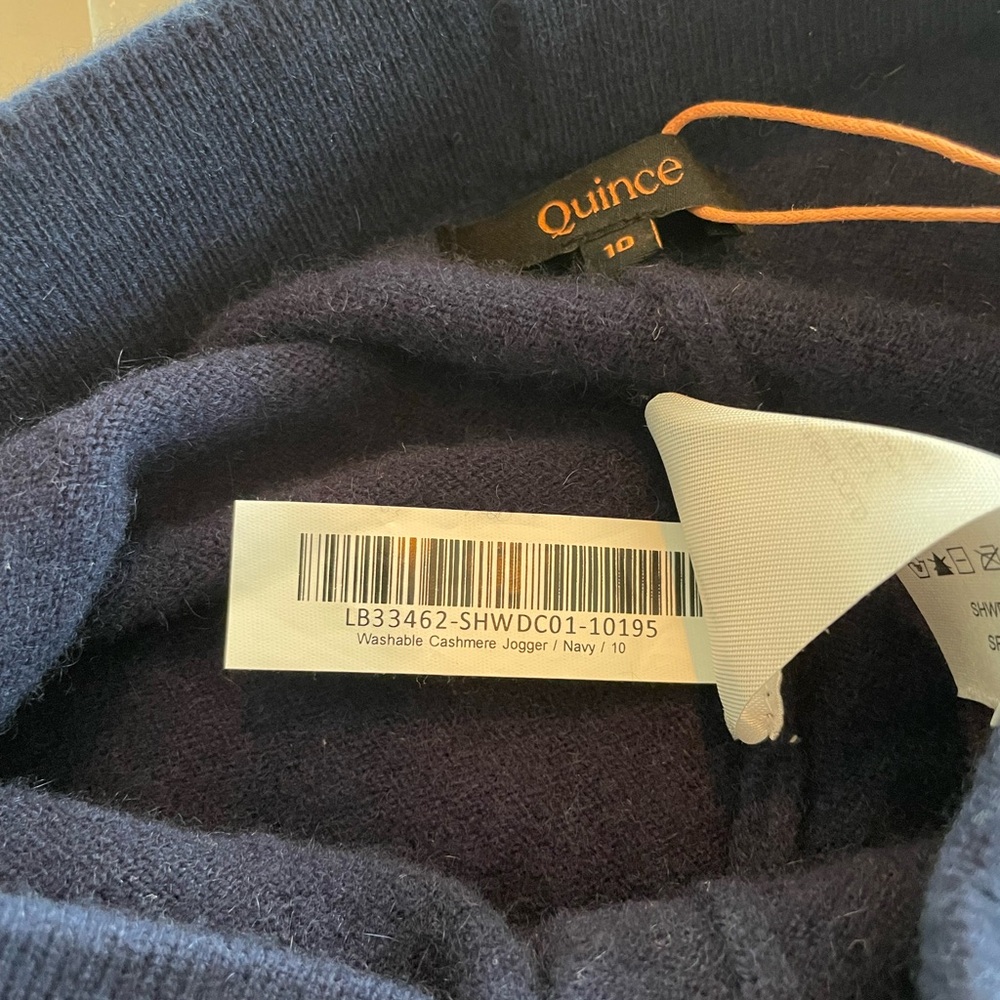 Quince Cashmere Navy Sweatpants Size 10 Kids - Picture 6 of 8
